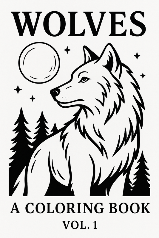 Wolves - A Coloring Book Vol. 1